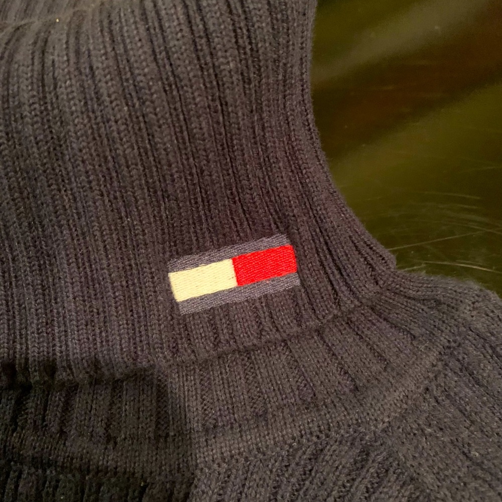 Tommy Jeans Navy Turtleneck Sweater